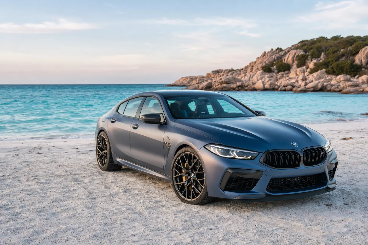 Noleggio BMW M8 Competition Gran Coupé in Sardegna – LSM Car Luxury