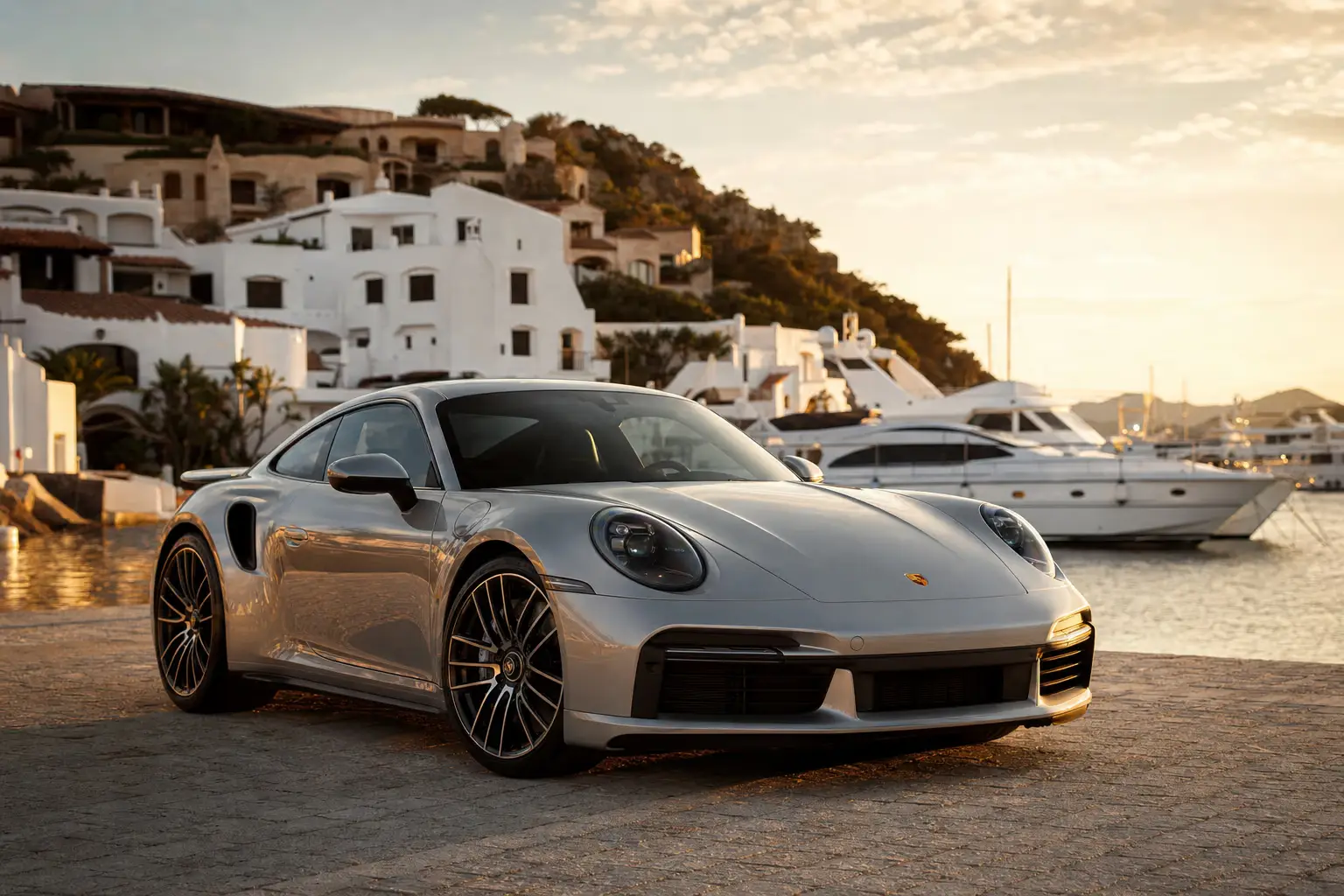 Porsche a Porto Cervo — noleggio LSM Car Luxury