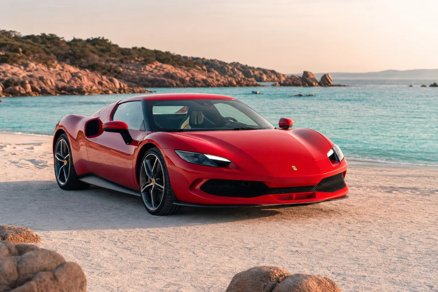 Noleggio Ferrari 296 GTB in Sardegna – LSM Car Luxury