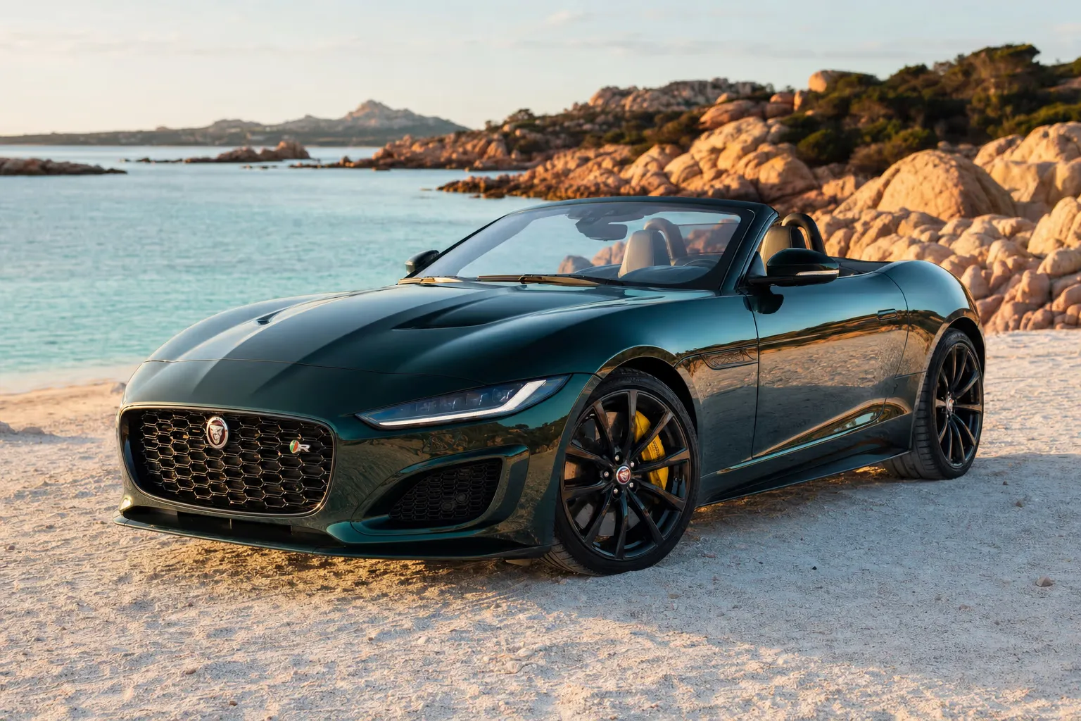 Noleggio Jaguar F-Type R Convertible in Sardegna – LSM Car Luxury