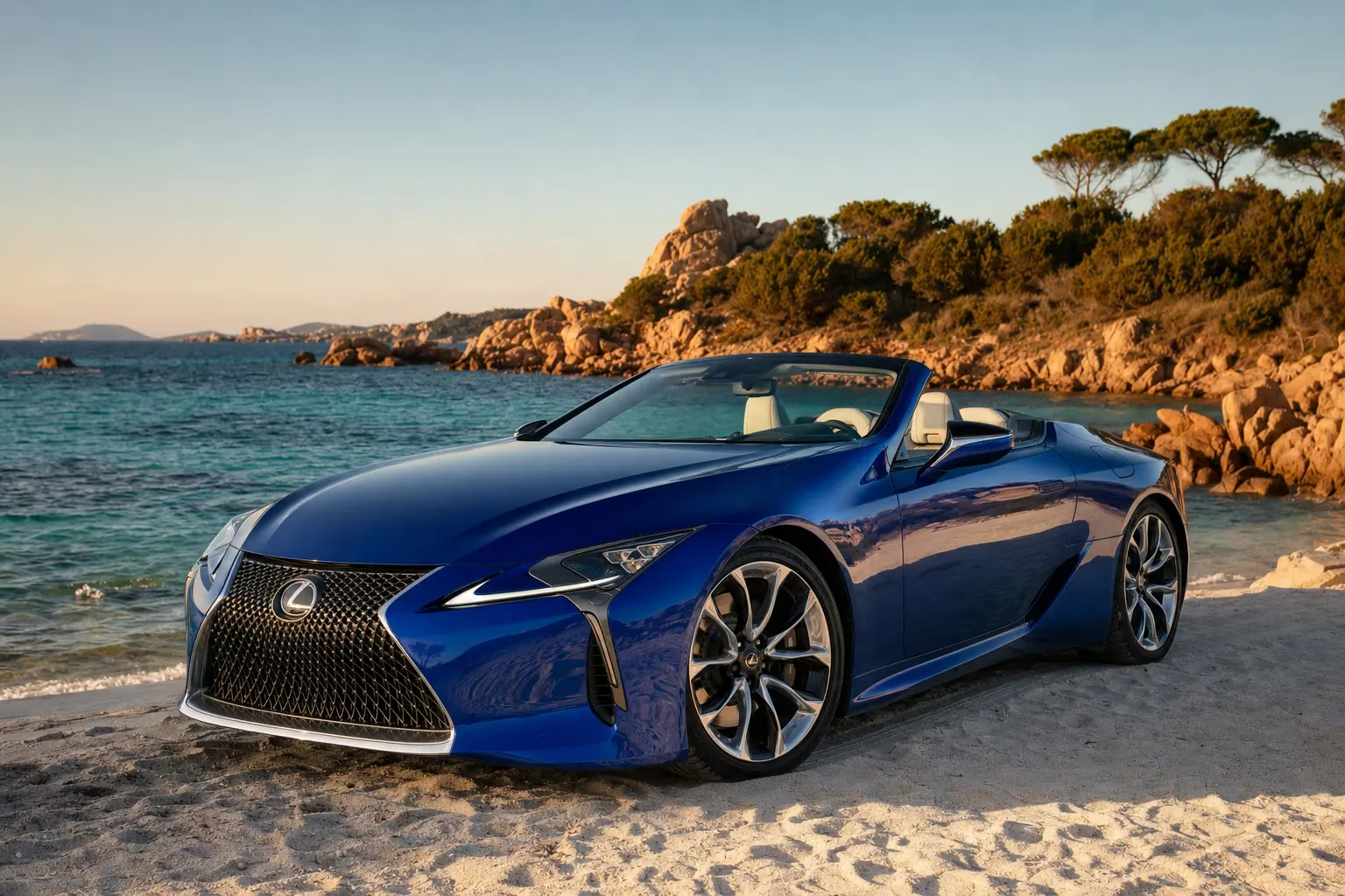 Noleggio Lexus LC 500 Convertible in Sardegna – LSM Car Luxury