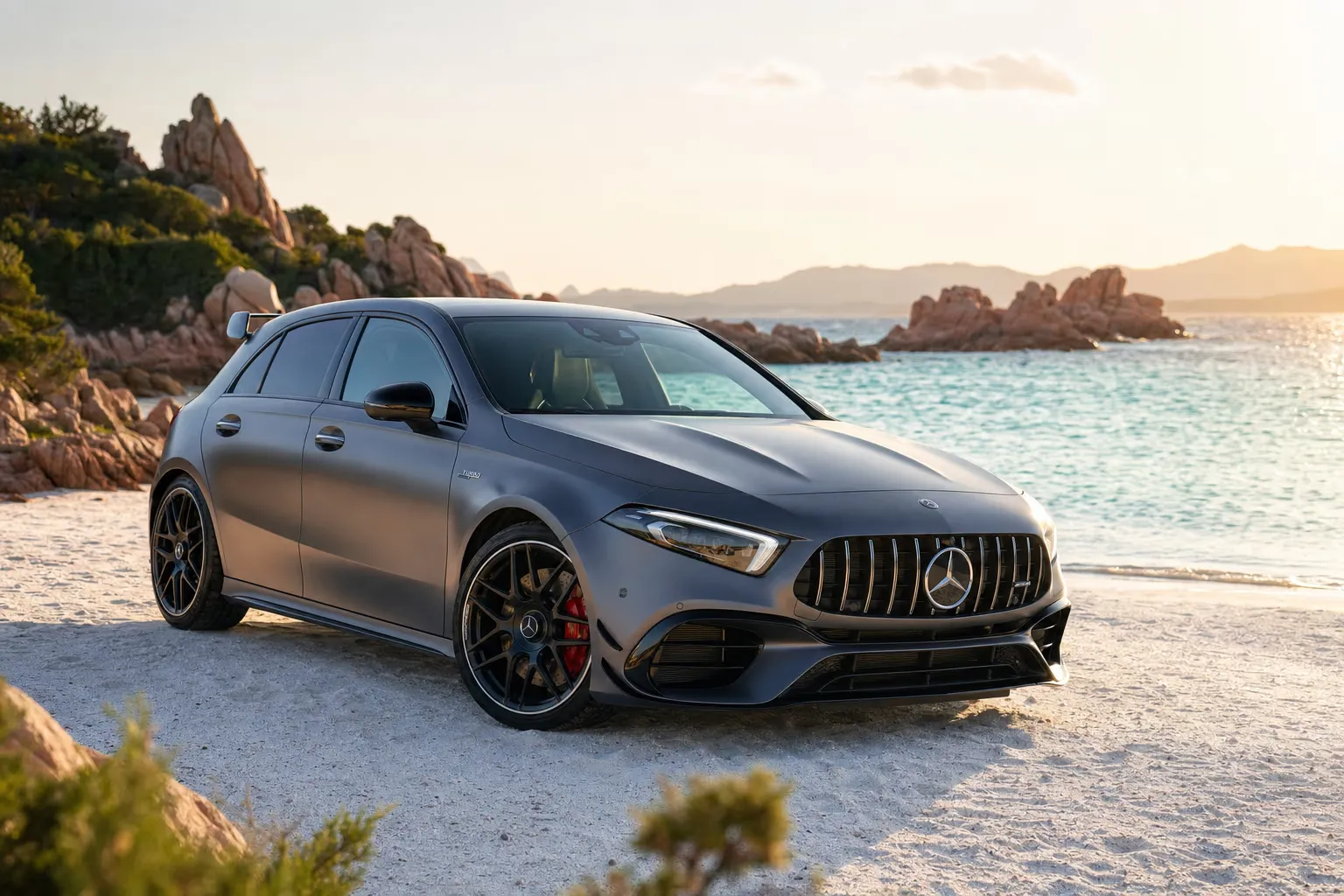 Noleggio Mercedes-AMG A 45 S in Sardegna – LSM Car Luxury