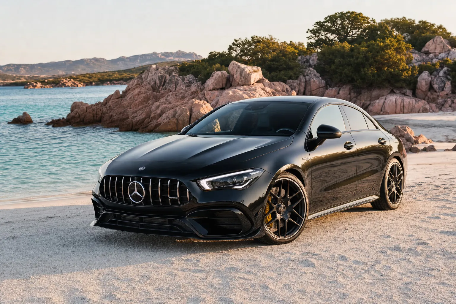 Noleggio Mercedes-AMG CLA 45 S in Sardegna – LSM Car Luxury