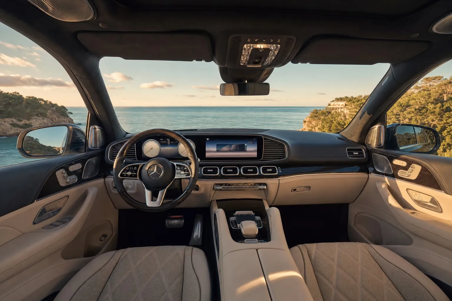 Interni di Mercedes-Maybach Maybach GLS 600 – noleggio in Sardegna