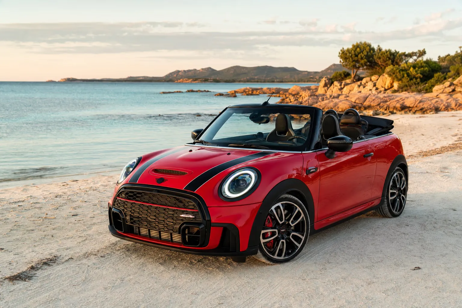 Noleggio MINI John Cooper Works Cabrio in Sardegna – LSM Car Luxury