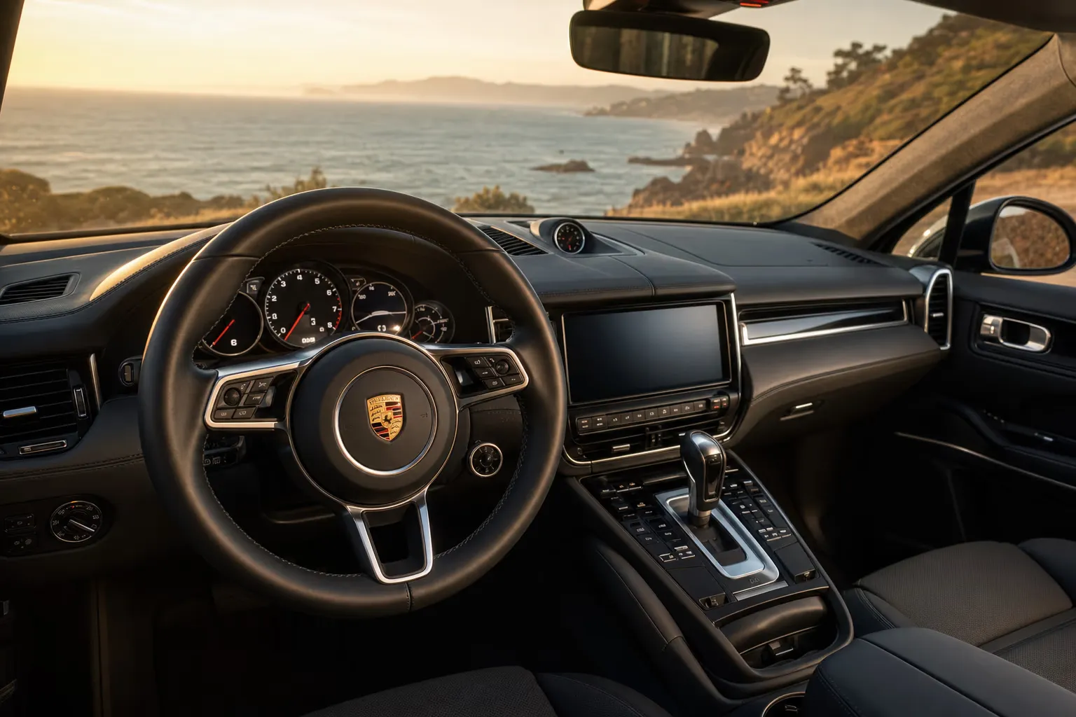 Interni di Porsche Cayenne – noleggio in Sardegna