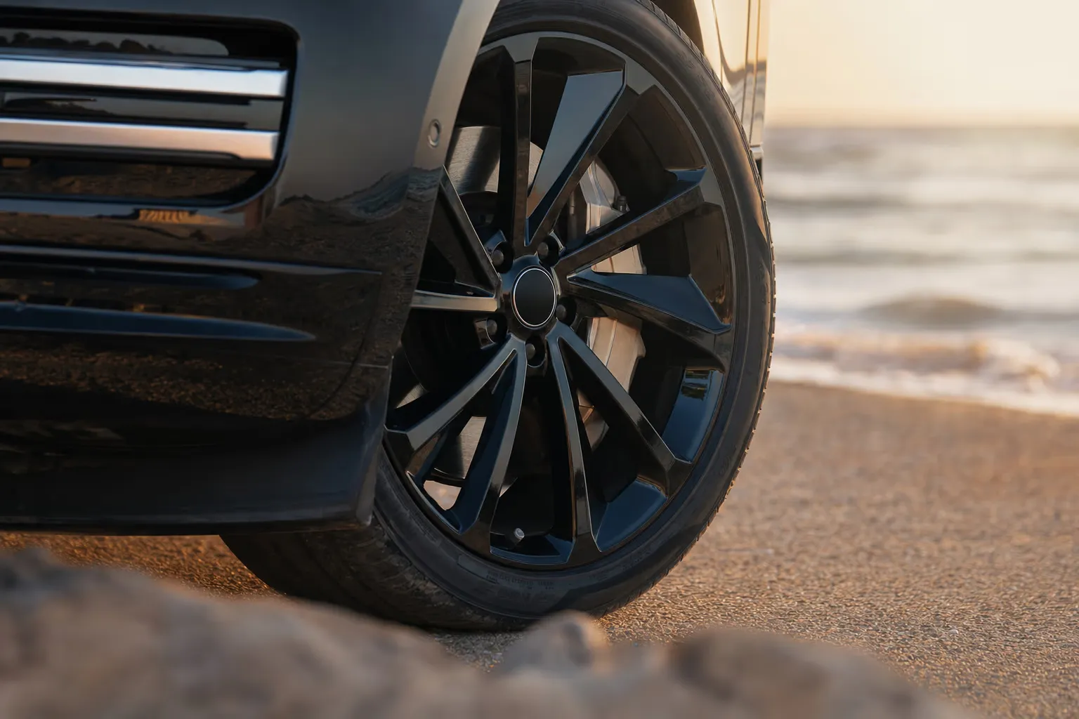Dettaglio cerchio e pinza freno della Range Rover Range Rover