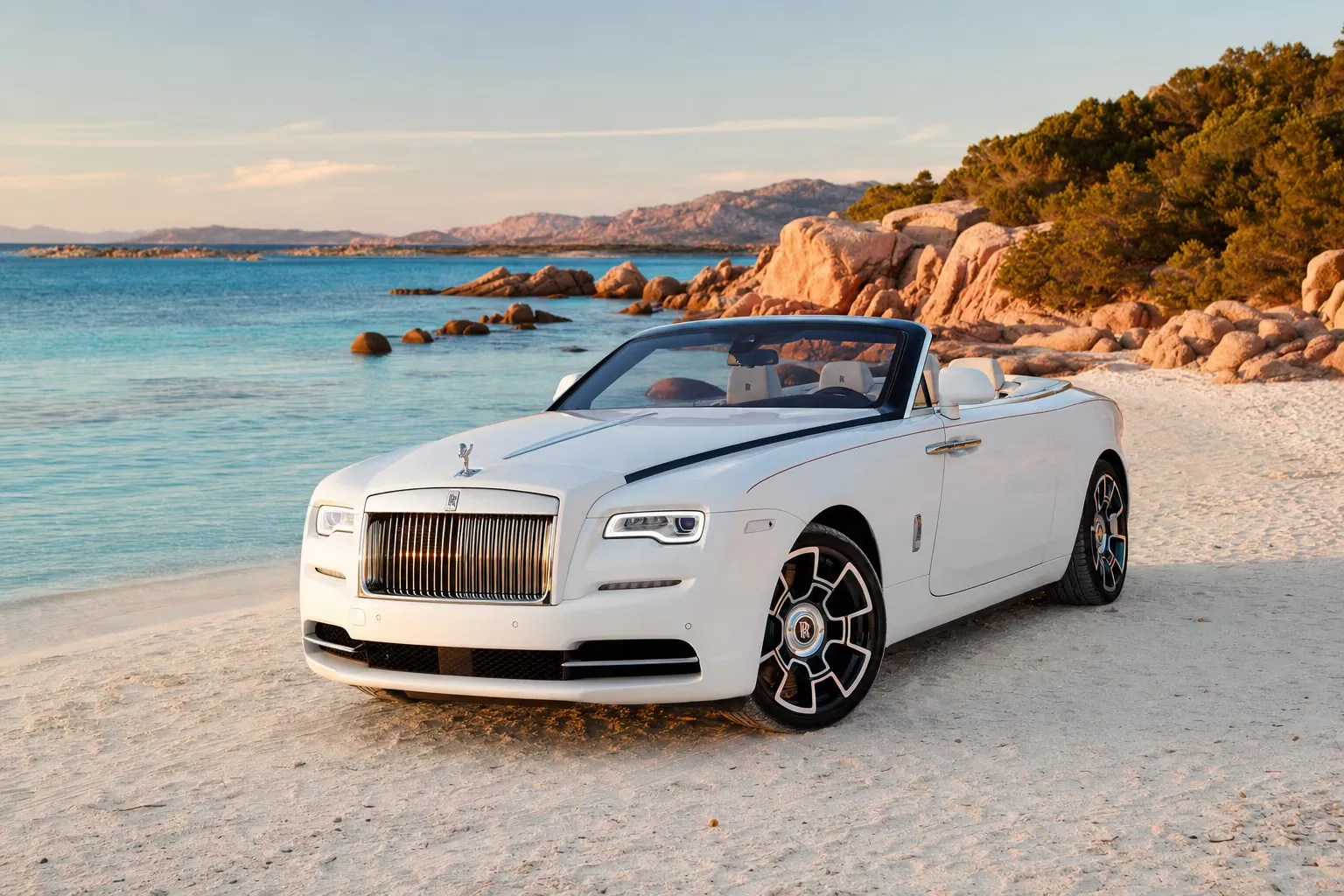 Noleggio Rolls-Royce Dawn in Sardegna – LSM Car Luxury