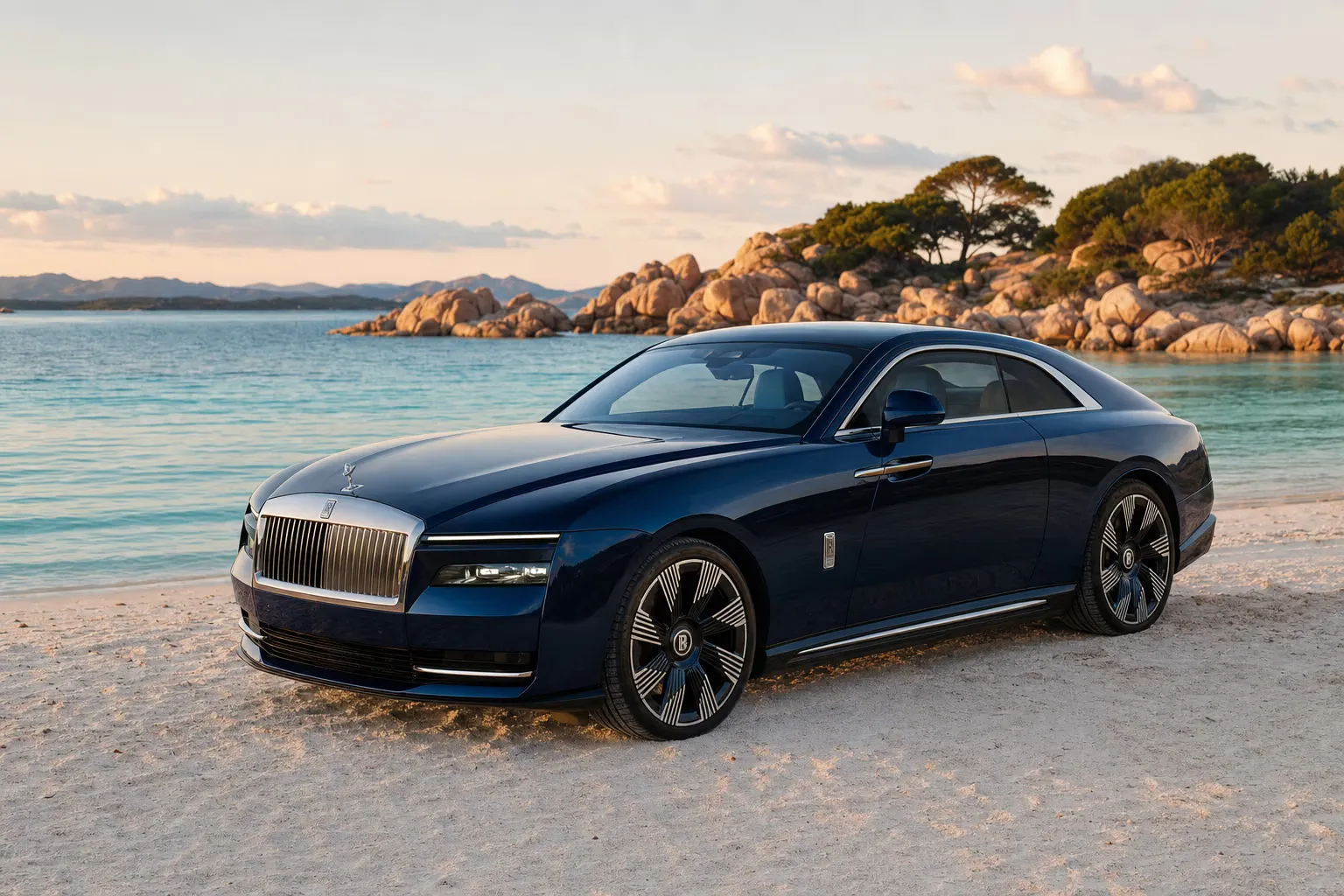 Noleggio Rolls-Royce Spectre in Sardegna – LSM Car Luxury