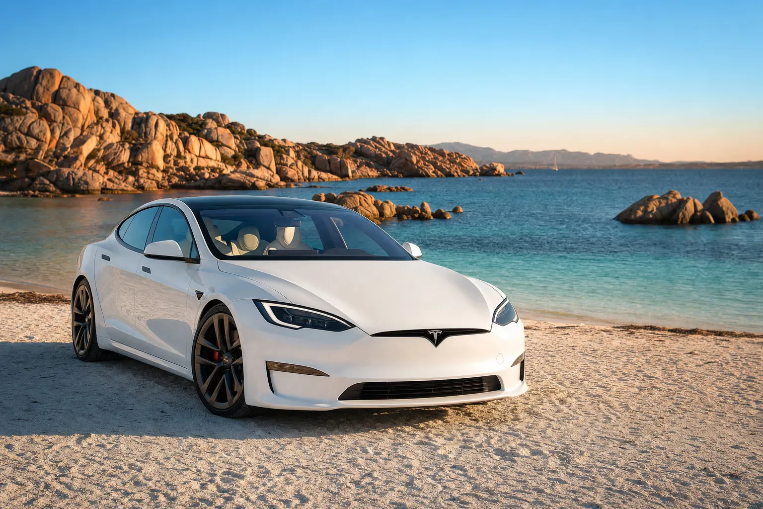 Noleggio Tesla Model S Plaid in Sardegna – LSM Car Luxury
